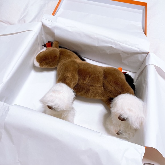 HERMES🍊 Hermy Plush Horse TPM (xs model) - Picture 3 of 8